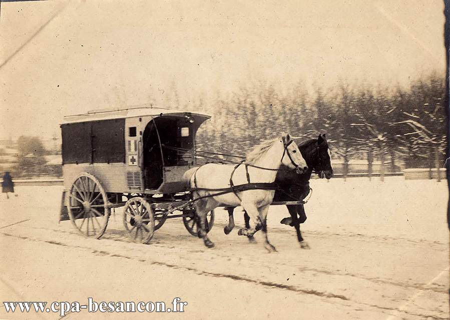 BESANÇON - L'avenue de Canot par temps de neige - v. 1902